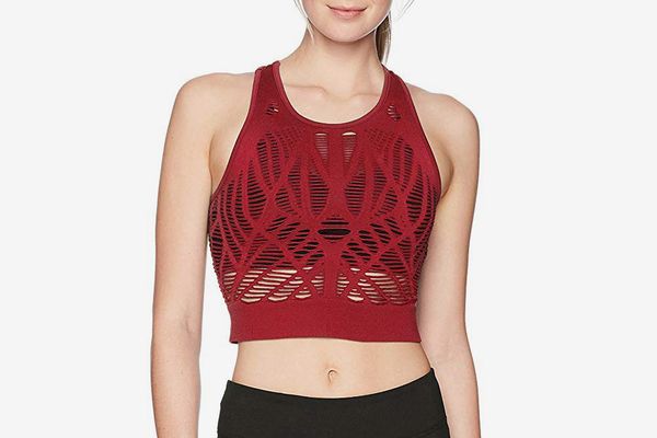COOrun Womens Yoga Shirt Long Sleeve Sport Crop Top Tummy Cross Workout Shirt