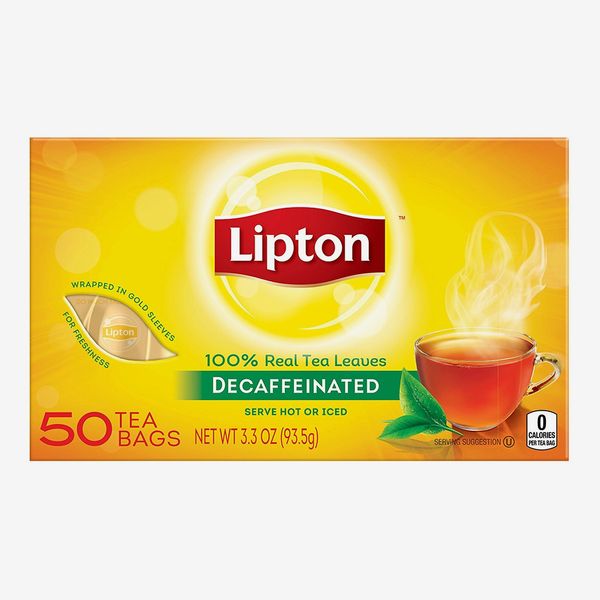 Lipton Black Tea Bags, Decaf, 50-count pack of 12