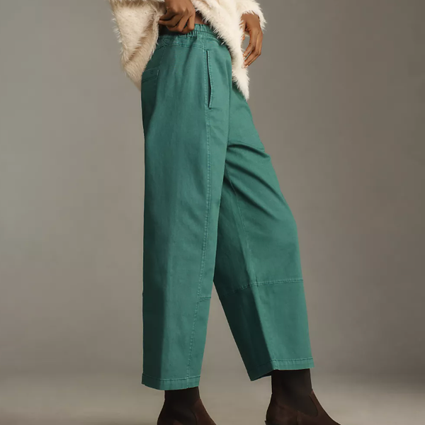 Pilcro The Izzie Relaxed Pull-On Barrel Pants