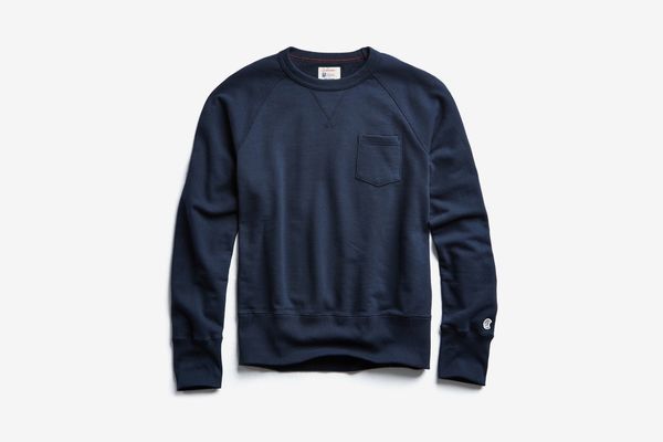 hoodless sweatshirt with pockets