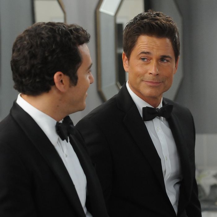 THE GRINDER: L-R: Fred Savage and Rob Lowe in the 