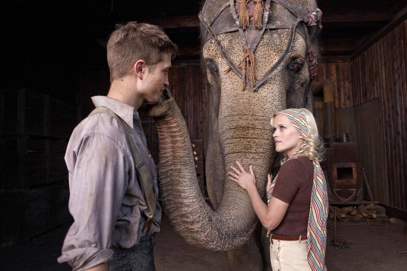 Shot from the film "Water for Elephants!"