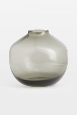 Audrey Low Round Glass Vase