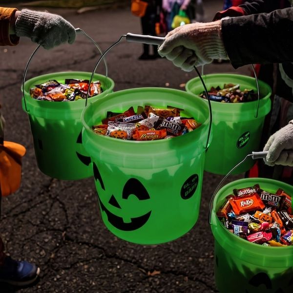 Lowe's Halloween-Glow in the dark 2-gallon Plastic Clear General bucket