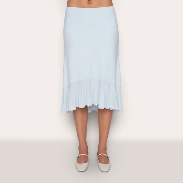 Danielle Guizio Low Rise Dainty Midi Skirt