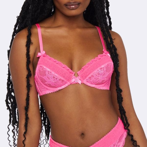 Savage X Fenty Living In The Clouds Iridescent Lace Unlined Bra