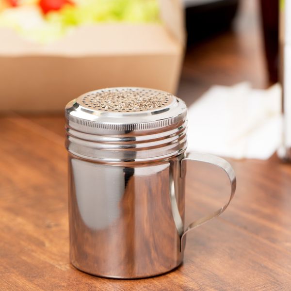 Webstaurant Store 10 oz. Stainless Steel Shaker with Handle