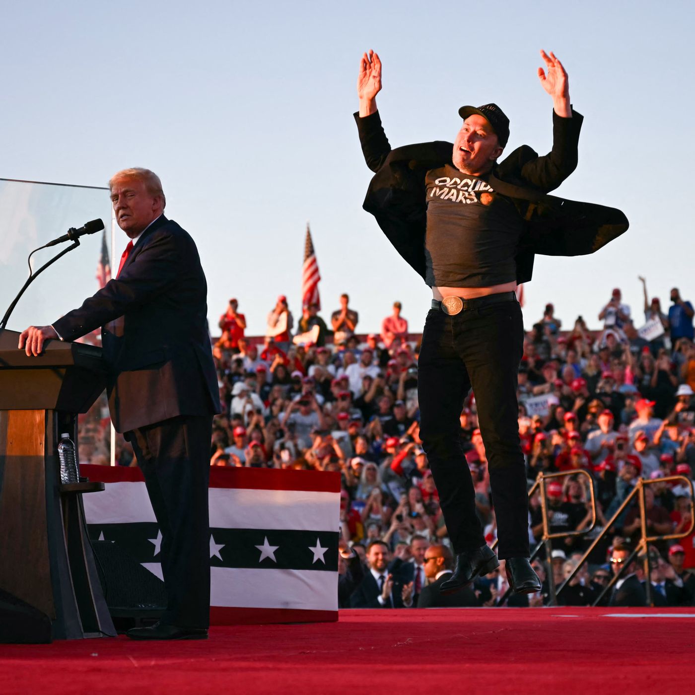 Elon Musk Jumped for Trump at Butler Rally