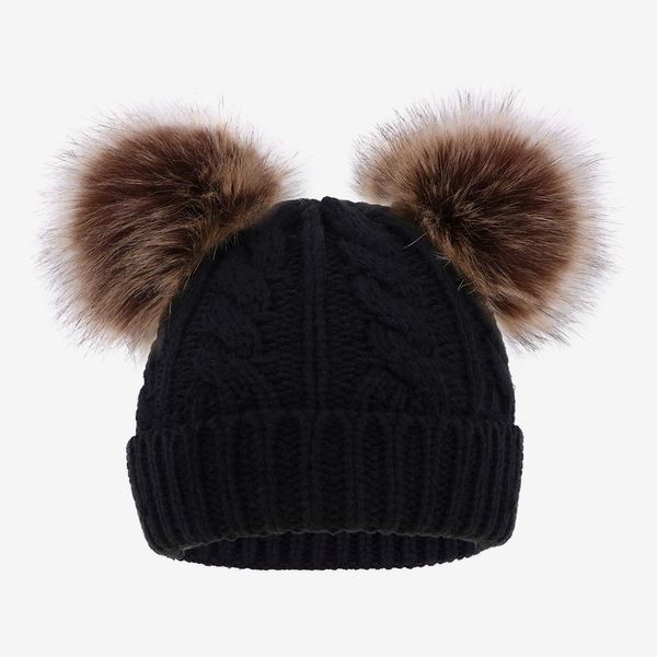 Simplicity Kids Winter Pompom Knit Ski Beanie