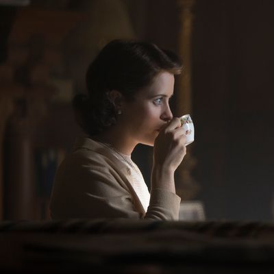 Claire Foy as Elizabeth.