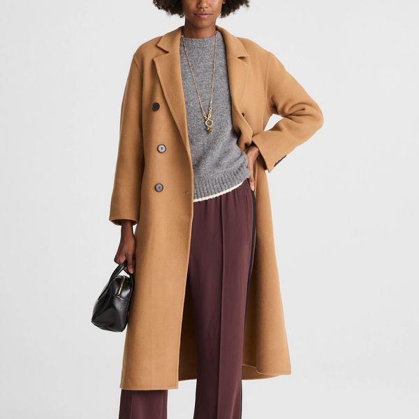 Madewell Double-Faced Brushed Long Coat