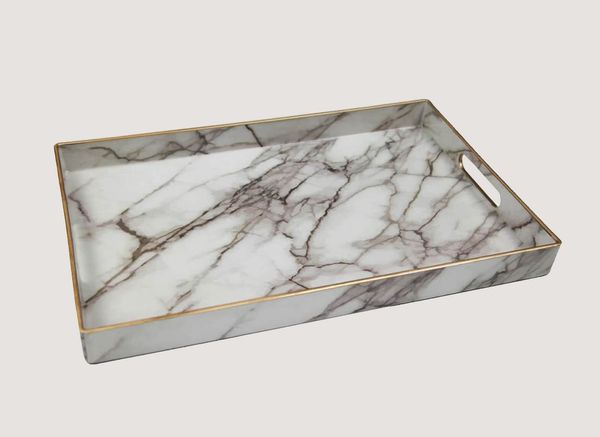 Dormify Marble Print Tray