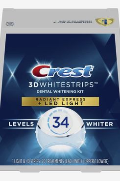 Crest 3D Whitestrips Radiant Express con luz aceleradora LED