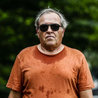 A man walks in Central Park as temperatures in Manhattan hit 90 degrees F (32C) for the first time in 2015, in New York City on June 11, 2015. AFP PHOTO/ Kena Betancur (Photo credit should read KENA BETANCUR/AFP/Getty Images)