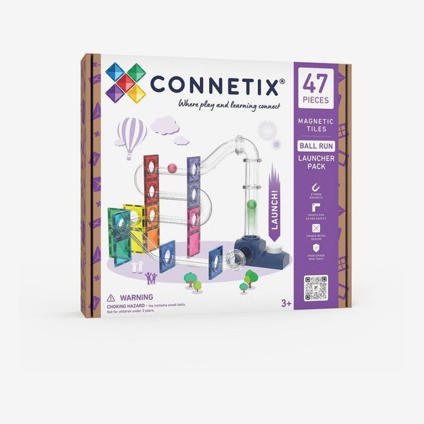 CONNETIX Magnetic Tiles Ball Run Launcher Pack 47pc