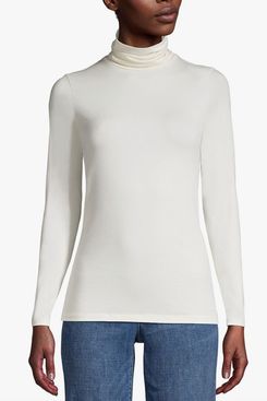 Lands’ End Lightweight Jersey Long Sleeve Turtleneck