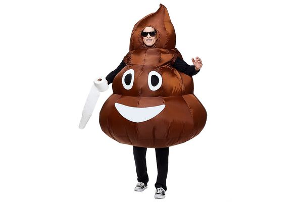 Adult Poop Emoji Inflatable Costume