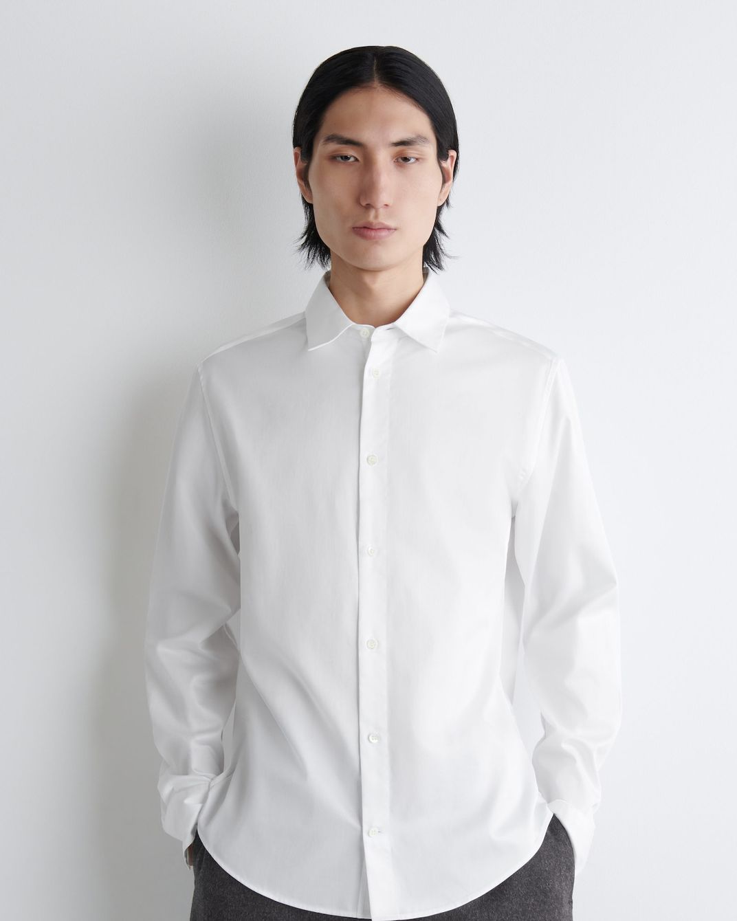 Chemise A.n.a - Blanc, 100% Coton, Taille XL - Style Button Down, Neuf Sans Étiquettes