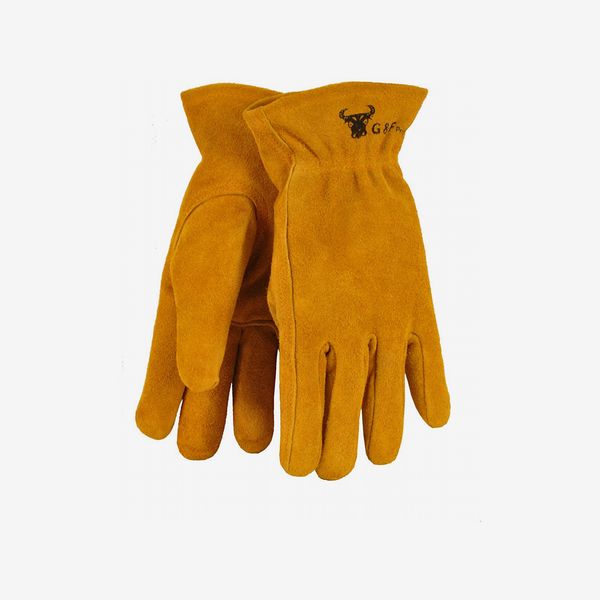 Guantes de trabajo de cuero auténtico para niños JustForKids de G & F