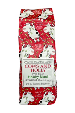 Winchell Mountain Coffee Cows and Holly Holiday Blend