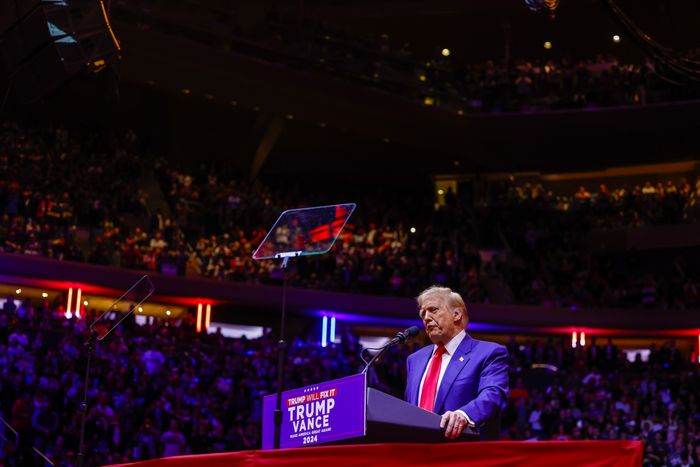 Donald Trump Holds Campaign Rally At Madison Square Garden In NYC