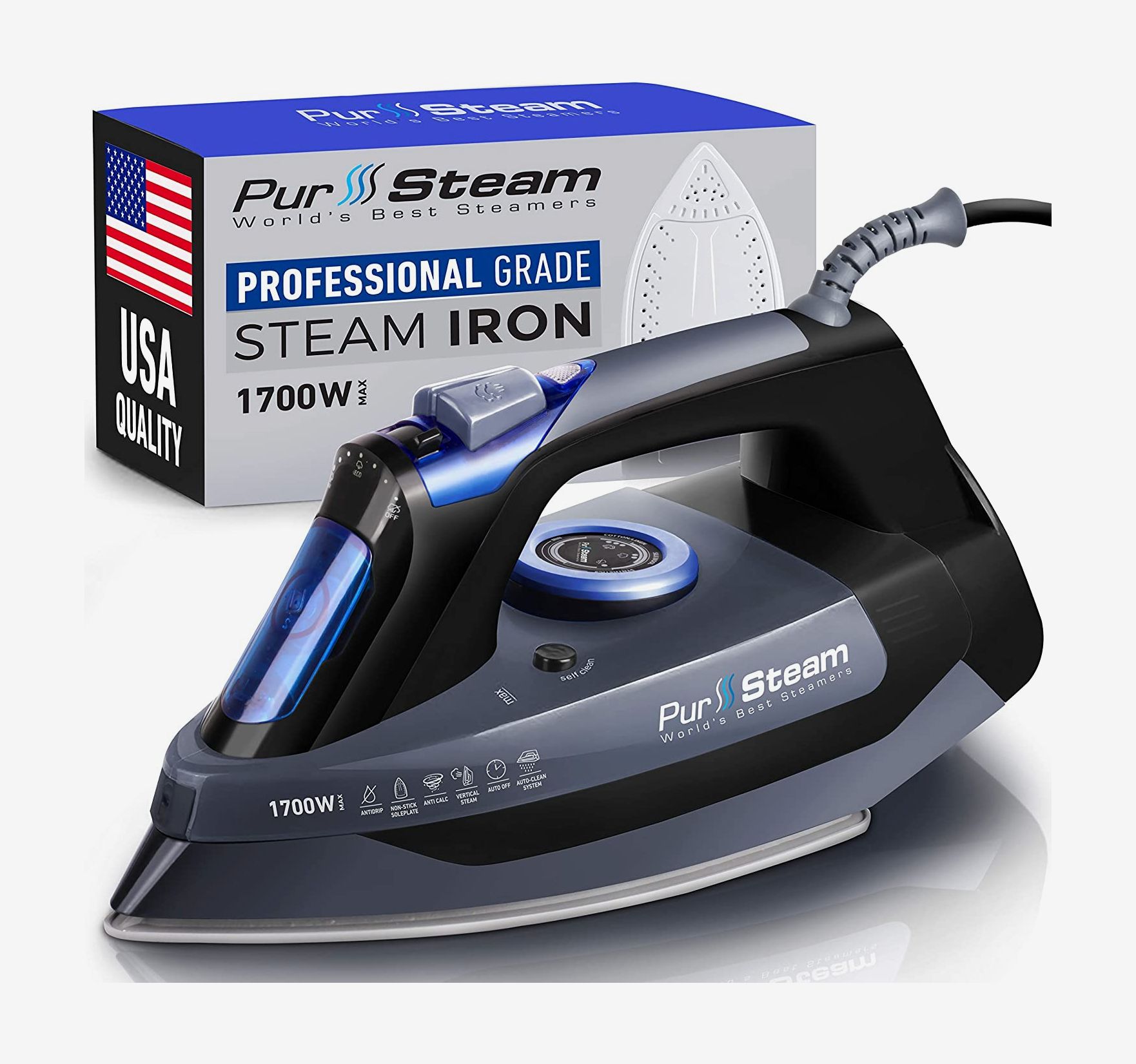 Steam Iron Clothes Travel Electric Press Garment Small Compact Powerful Portable