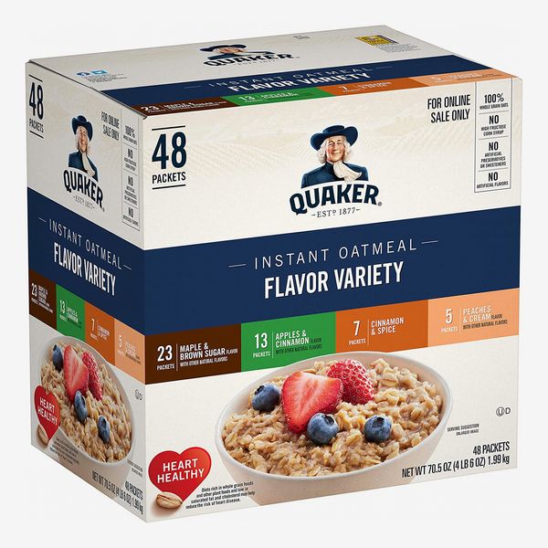Quaker Instant Oatmeal, 4 Flavor Variety Pack, 48 Individual Packets