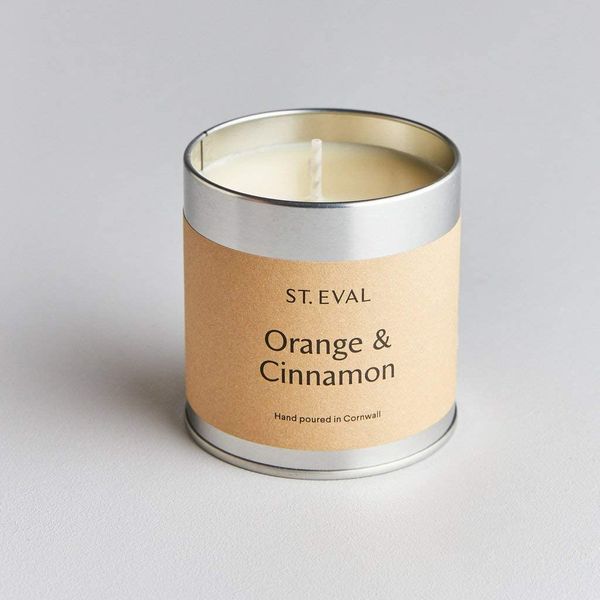 St Eval Orange & Cinnamon Scented Tin Candle