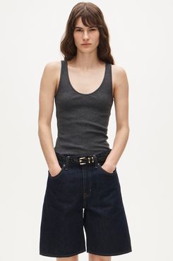 J. Crew Perfect Rib V-neck Tank Top