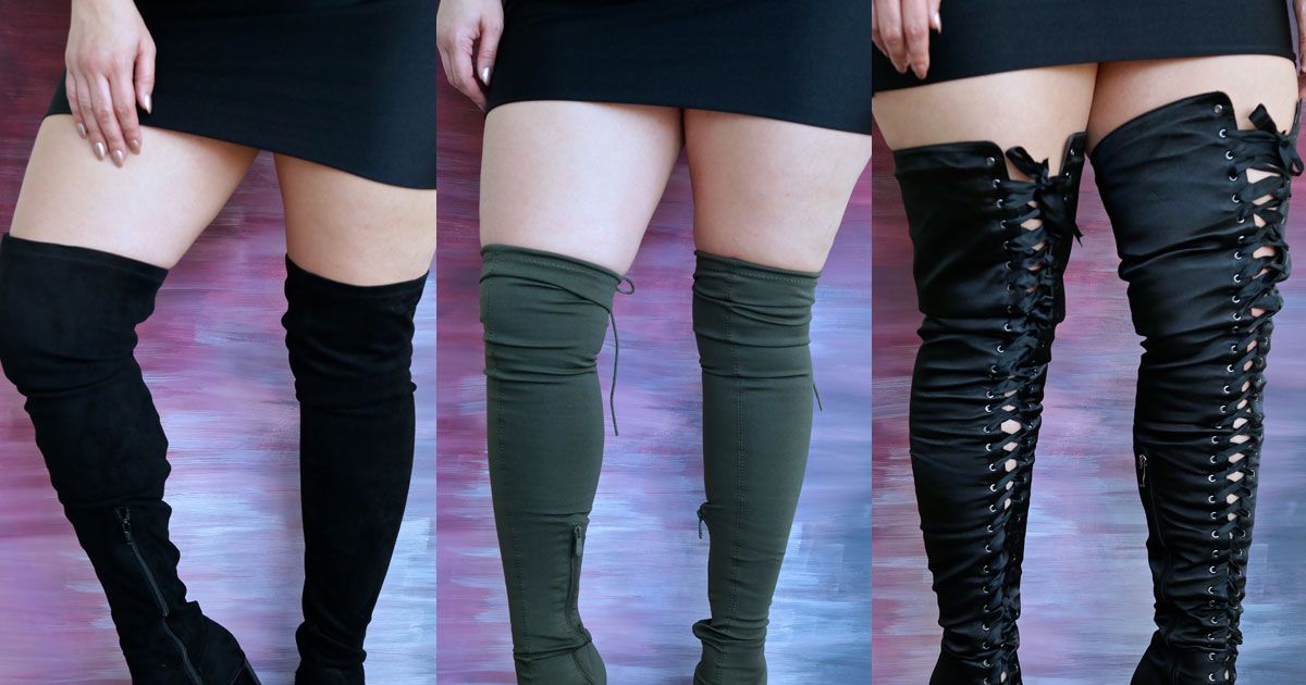 These Extra long thigh highs from  that offer true thigh high  experience for women up to 5'9 when I bought and tried them on (I'm 5'6)  :( : r/ExpectationVsReality