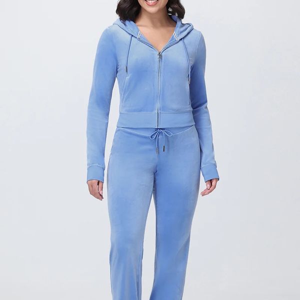 Juicy Couture OG Big Bling Velour Track Pants