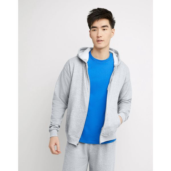 Hanes EcoSmart Unisex Full-Zip Fleece Hoodie