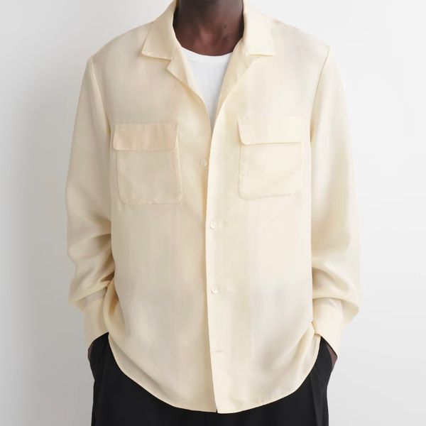 Cos Silk Utility Shirt