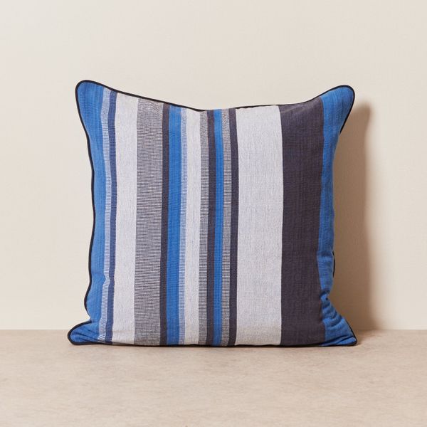 Goodee Pillow - Blue Stripe Solid