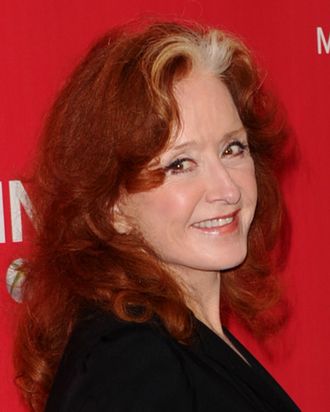 LOS ANGELES, CA - FEBRUARY 10: Musician Bonnie Raitt arrives at the 2012 MusiCares Person of the Year Tribute To Paul McCartney held at the Los Angeles Convention Center on February 10, 2012 in Los Angeles, California. (Photo by Jason Merritt/Getty Images)