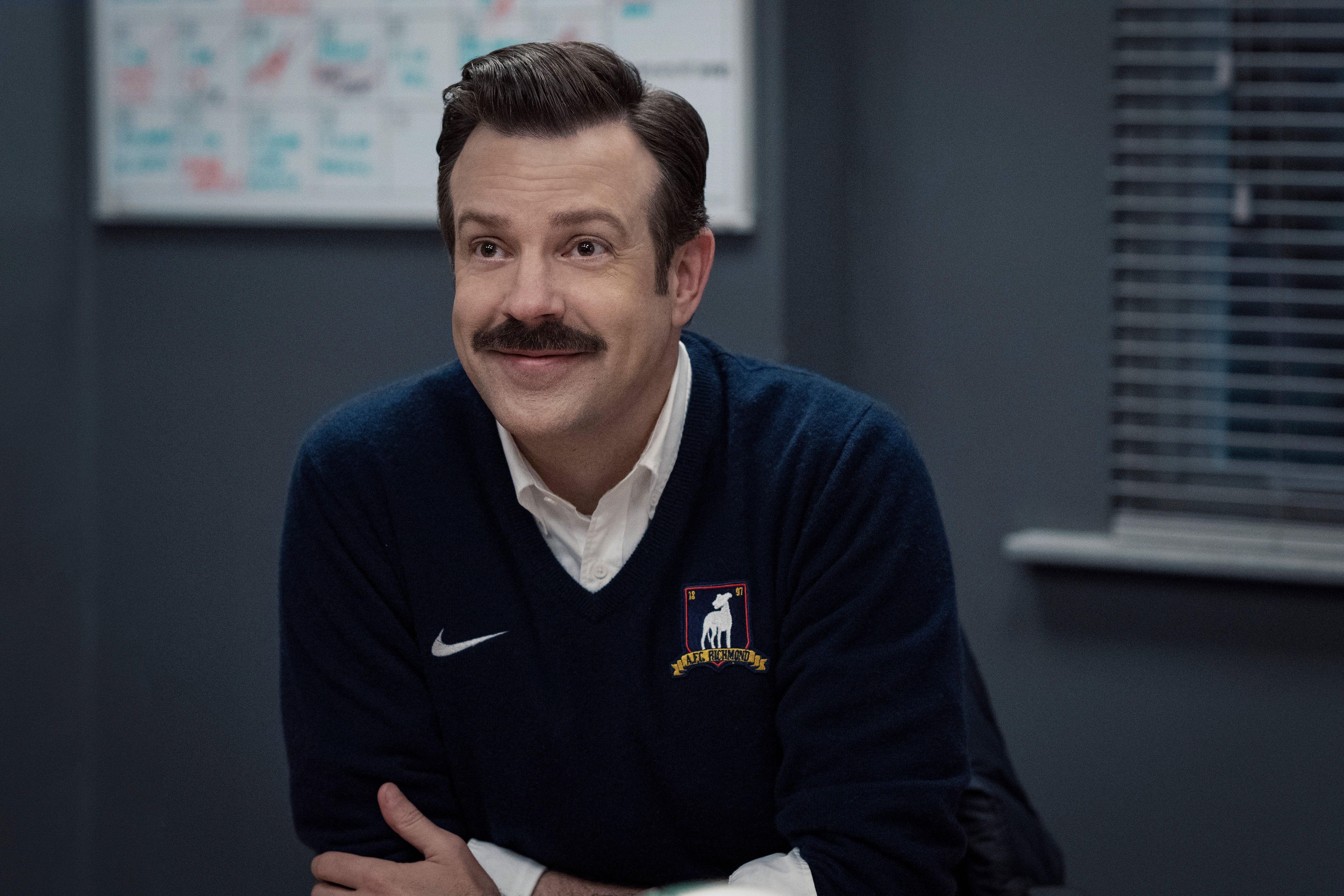 Jason Sudeikis With The Apple TV+ 'Ted Lasso' Team In London – Deadline