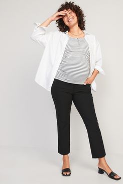 Old Navy Maternity Side Panel Pixie Flare Pants