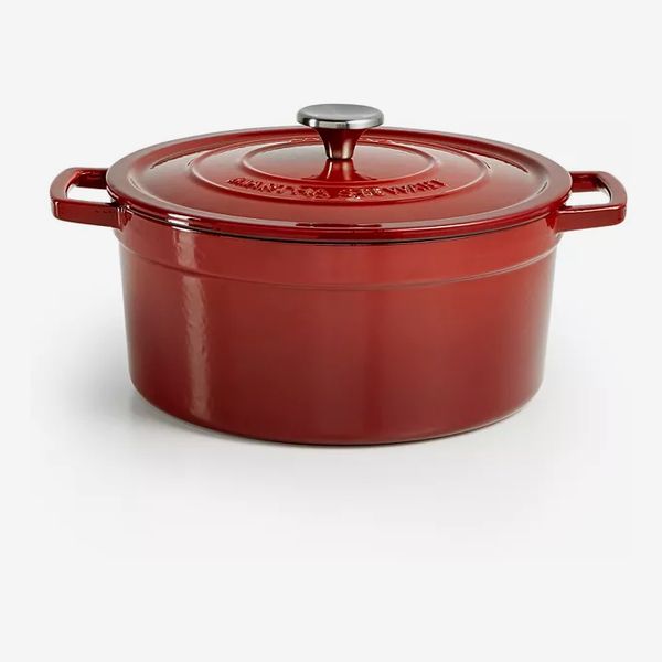 Martha Stewart Collection Enameled Cast Iron Round 6-Qt. Dutch Oven, Created for Macy’s