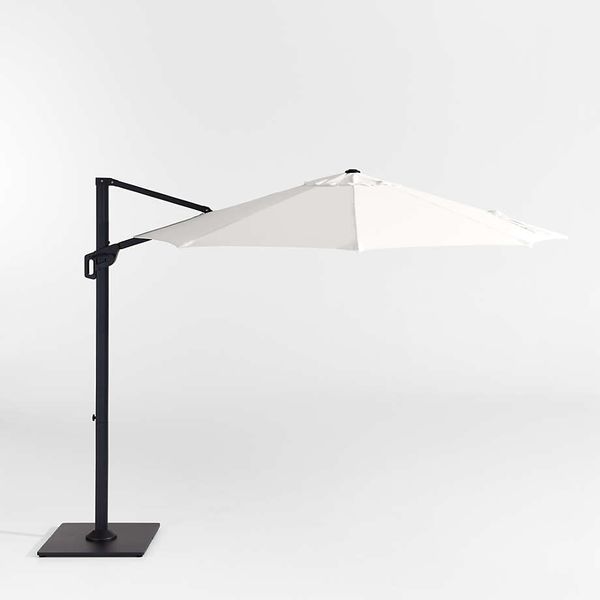 Crate & Barrel Sunbrella Cantilever Outdoor Patio Umbrella - 10 foot