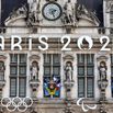 Paris Town Hall Facade Redecorated For Olympic Games 2024