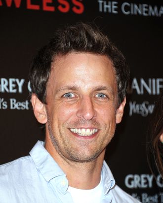 Actor Seth Meyers attends The Cinema Society & Manifesto Yves Saint Laurent screening of The Weinstein Company's 