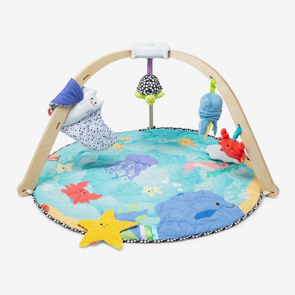 Melissa & Doug Ocean Easy-Fold Wooden Play Gym for Infants