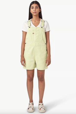 Dickies Relaxed Fit Duck Bib Shortalls - Pale Green