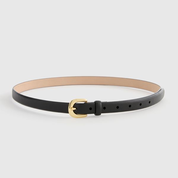 Quince Sofia European Leather Skinny Belt