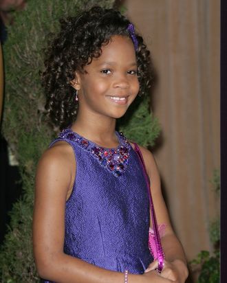 04 February 2013 - Beverly Hills, California - Quvenzhane Wallis. 85th Academy Awards Nominees Luncheon held at the Beverly Hilton Hotel.