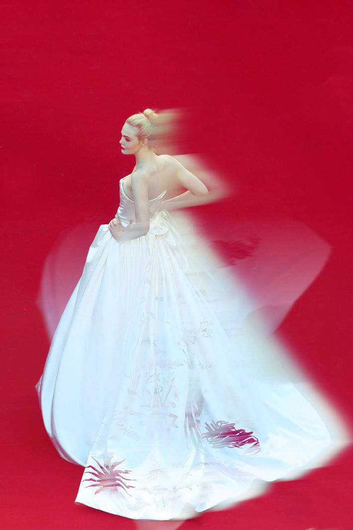 Elle Fanning at the 2017 Cannes Film Festival