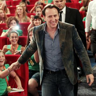 Actor Nicolas Cage attends 2012 Giffoni Film Festival press conference on July 18, 2012 in Giffoni Valle Piana, Italy.