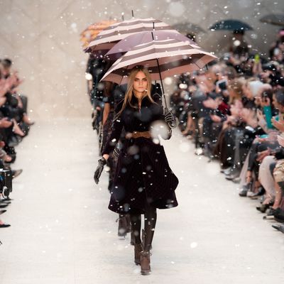 Burberry's fall 2012 finale.