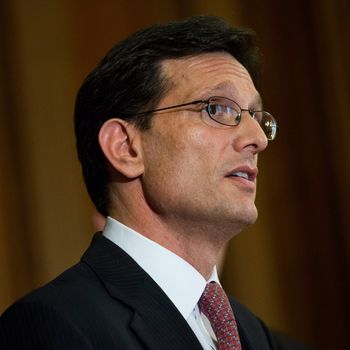 House Majority Leader Rep. Eric Cantor (R-VA) speaks during a news conference about the Success and Opportunity through Quality Charter Schools Act, on Capitol Hill, May 7, 2014 in Washington, DC. A vote in the House is expected on the bill later this week. 