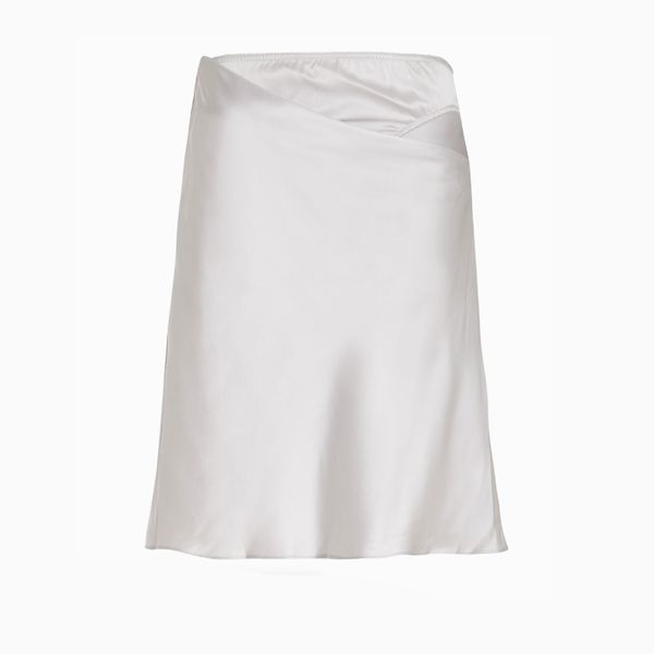 Christopher Esber Knicker Layered-Effect Silk Midi Skirt